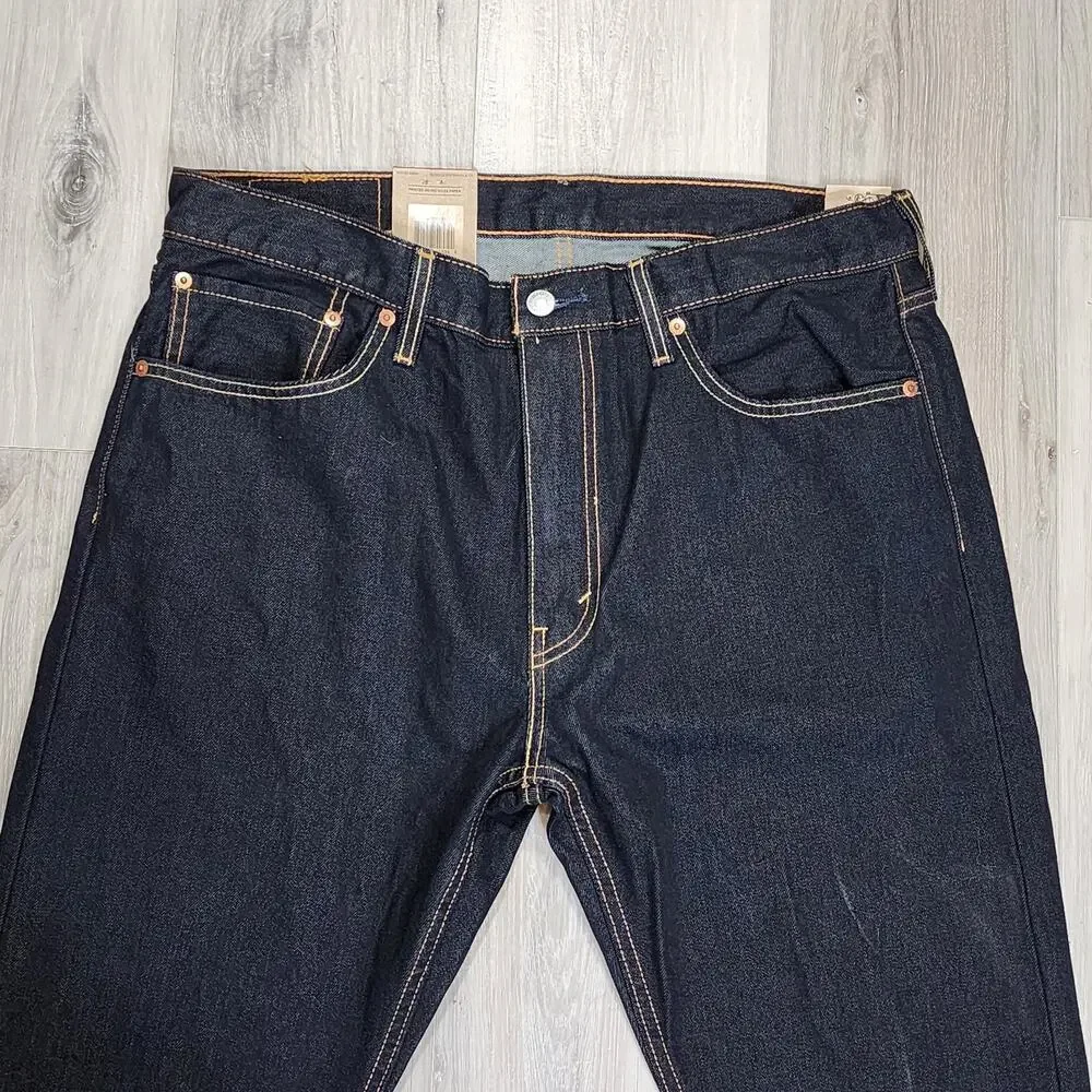 Levi's 512 Jeans Men's 36X32 Dark Wash Slim Taper New 288333148